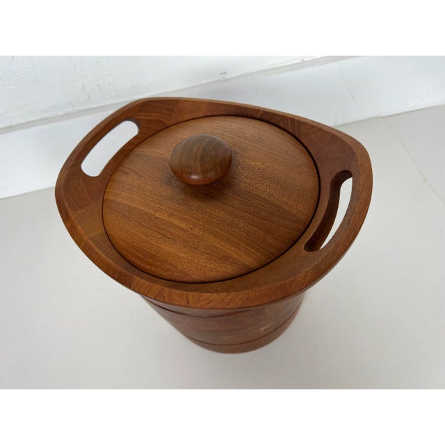 1960s Danish Teak Ice Bucket by Esb Denmark For Sale - Image 5 of 13