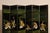 Late 20th Century Japanese Style Hand Painted Lacquered Six-Panel Room Divider For Sale - Image 5 of 18