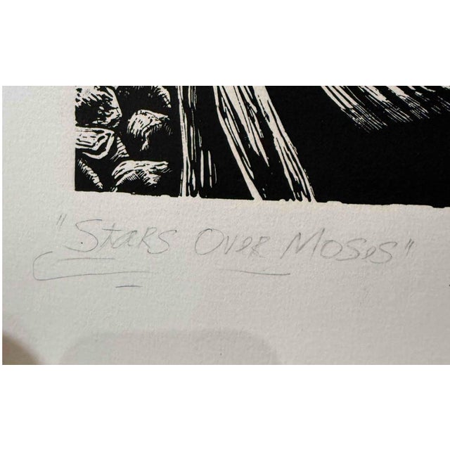 Stars Over Moses Signed Artist Proof Relief Print by Joel Rothberg, 1985 For Sale - Image 4 of 6