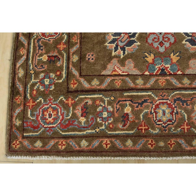Kazak Runner 2’8” X 10’1” Brown Wool Traditional Hand-Knotted Oriental Rug For Sale - Image 11 of 14