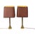 Mid-Century Brass Table Lamps in the style of Boulanger, 1950s, Set of 2 For Sale - Image 4 of 18