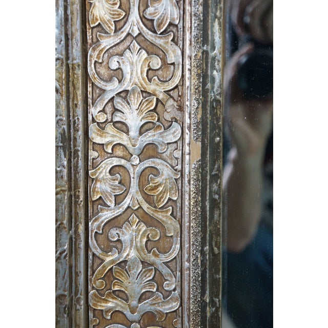 Vintage Clossons Cincinnati Baroque Rococo Arabesque Scrolled Wall Mantel Mirror For Sale - Image 9 of 13
