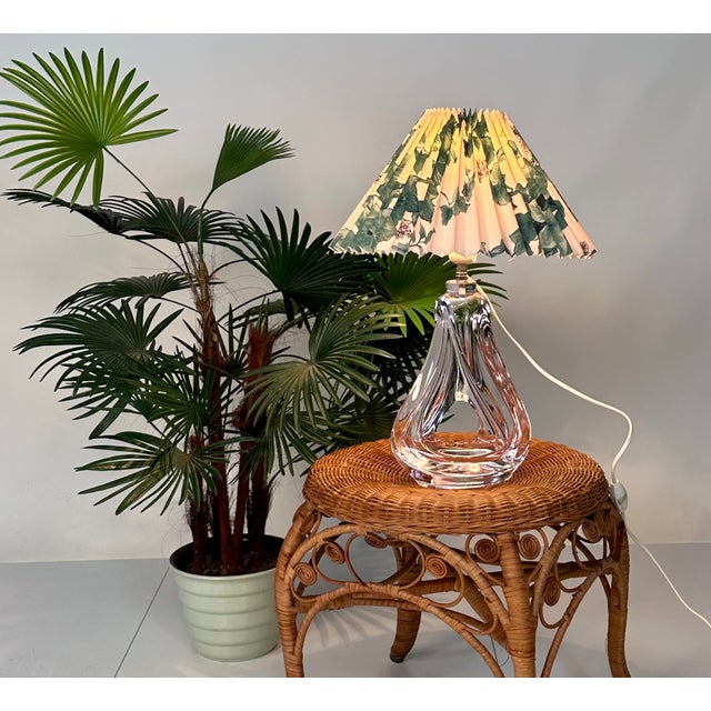 Sculptural Mouth-Blown Crystal Art Glass Table Lamp from Vannes Le Chatel, France, 1960s For Sale - Image 15 of 17