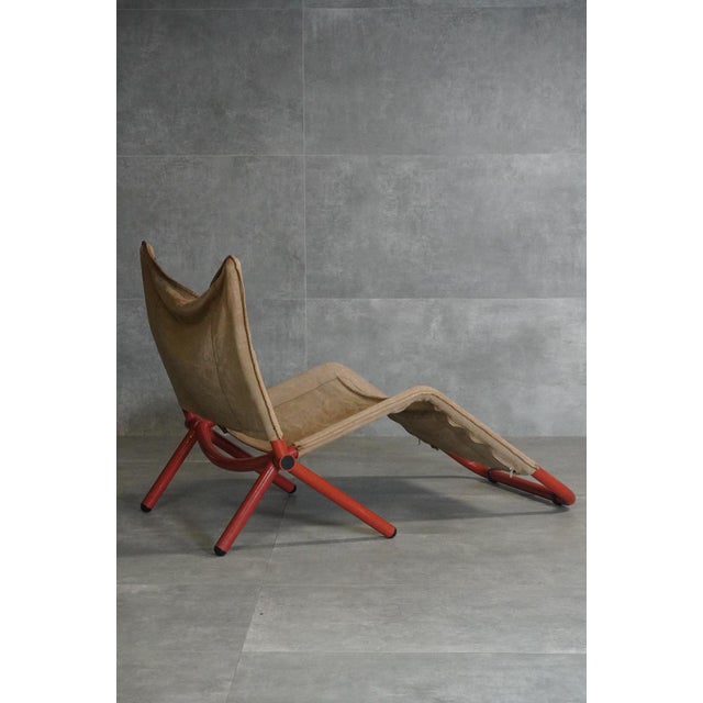 Brown Plenair Series Chaise Lounge by T. Ammanati and G. Vitelli for Brunati, 1980s For Sale - Image 8 of 12