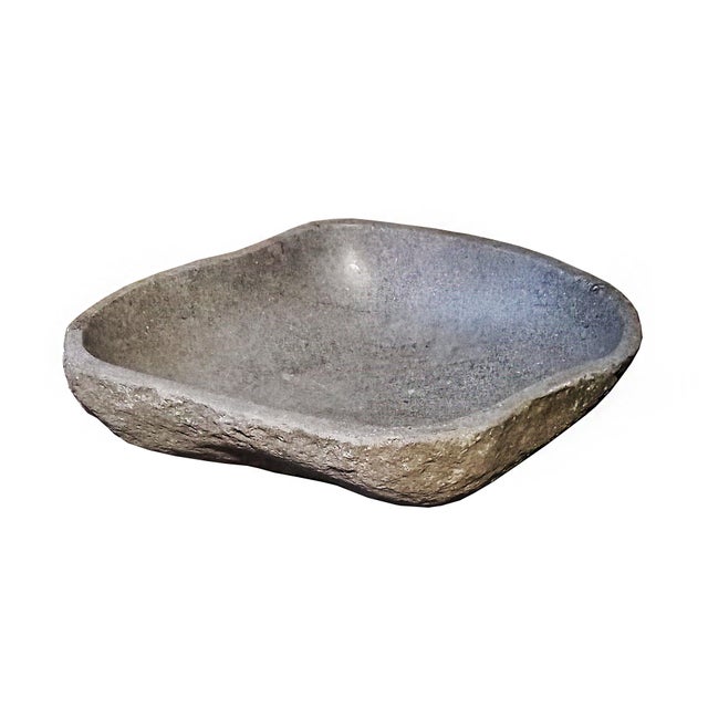 Hand-Carved Stone Basin, Indonesia, Contemporary For Sale - Image 15 of 17
