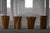 Swedish Stump Chairs in Wood with Bouclé Seats, 1960s, Set of 4 For Sale - Image 10 of 18