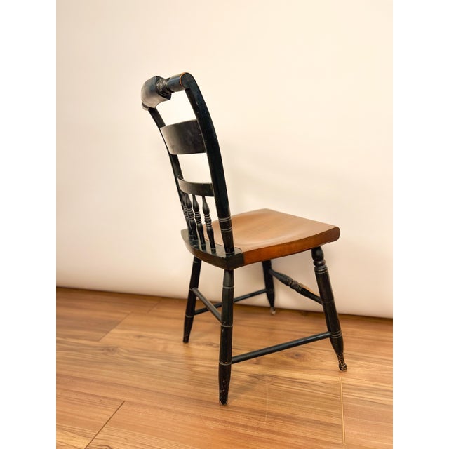Mid-20th Century Hitchcock Stenciled Chair For Sale - Image 4 of 5