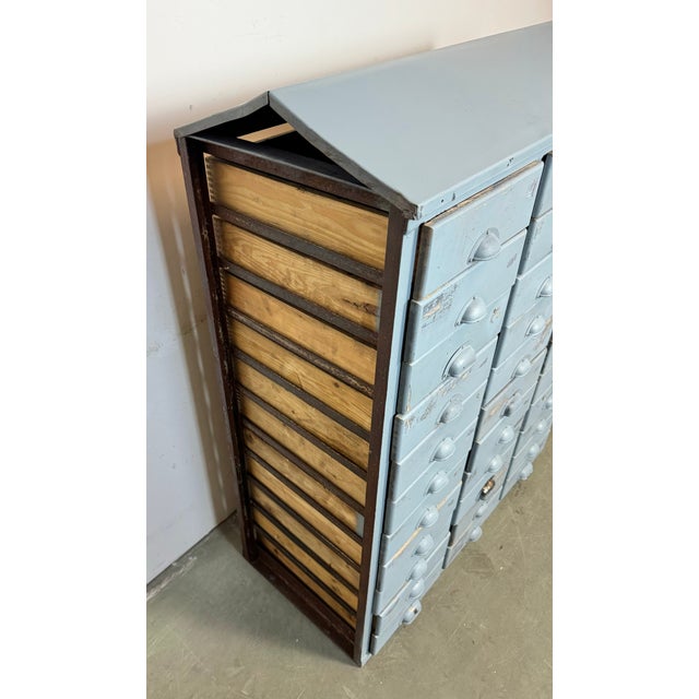 Industrial Grey Chest of Drawers, 1960s For Sale - Image 14 of 17