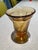 Fostoria 1960s Fostoria Jamestown Amber Swirl Footed Beverage Glass. Made in Usa. Retired Produced 1958 - 1982 For Sale - Image 4 of 6