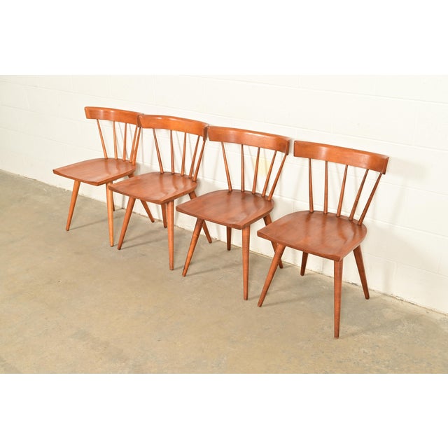 Paul McCobb Planner Group Mid-Century Modern Spindle Back Side Chairs or Dining Chairs, Pair For Sale - Image 13 of 14