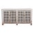 Farmhouse Antique White Lattice Sideboard For Sale