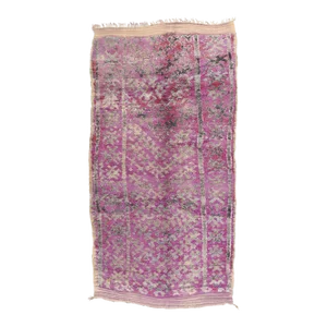 Vintage Purple Boujad Moroccan Rug - 05'10 X 10'07