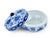 Late 20th Century Late 20th Century Blue and White Porcelain Lidded Bowl With Hand-Painted Lotus and Endless Knot Decorative Motifs For Sale - Image 5 of 7