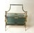 Hollywood Regency Italian Brass and Smoked Glass Magazine Rack, Italy, 1960s For Sale - Image 3 of 13