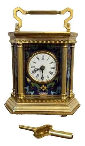 Vintage French Brass Carriage Clock, 1920