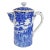 Antique Blue and White Porcelain Chinoiserie Japanese Hot Water Pitcher For Sale