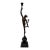 Late 19th Century Large Patinated Bronze Mercury After Giambologna Candelabra Sculpture For Sale