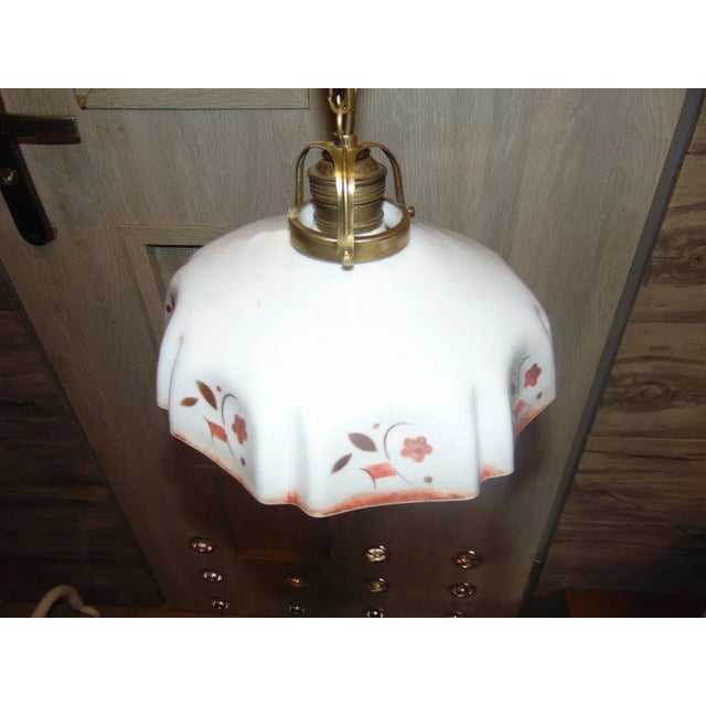 Art Nouveau brass lamp Dimensions: height 61.5 cm, diameter 15 cm. European Plug (up to 250V).The wiring of this item may...