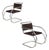 Pair of Mr20 Chrome Steel & Leather Armchairs, Mies Van Der Rohe, Circa 1970s For Sale