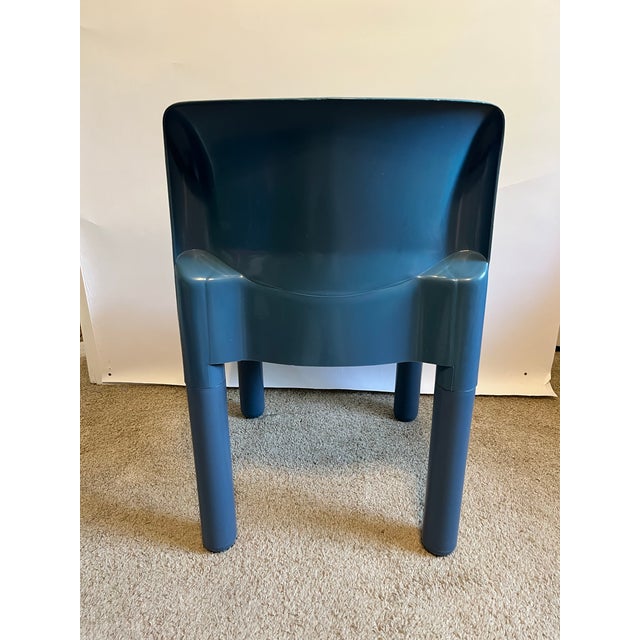 Kartell Carlo Bartoli for Kartell 4875 Blue Chair Pop Art MCM Mid Century Modern Space Age 1970s For Sale - Image 4 of 12