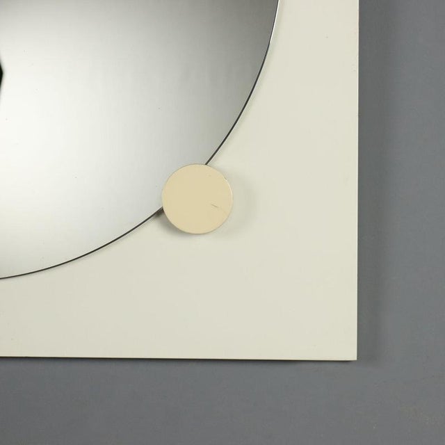 Glass Vintage Wall Mirror, 1970s For Sale - Image 7 of 9