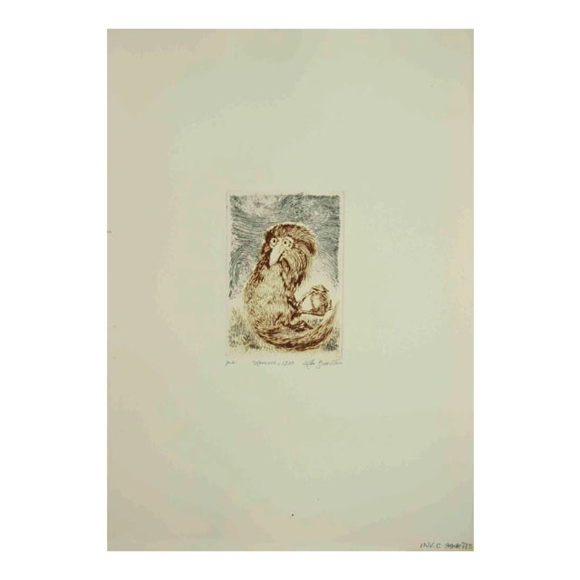 Leo Guide, Lemur, Etching, 1970s For Sale