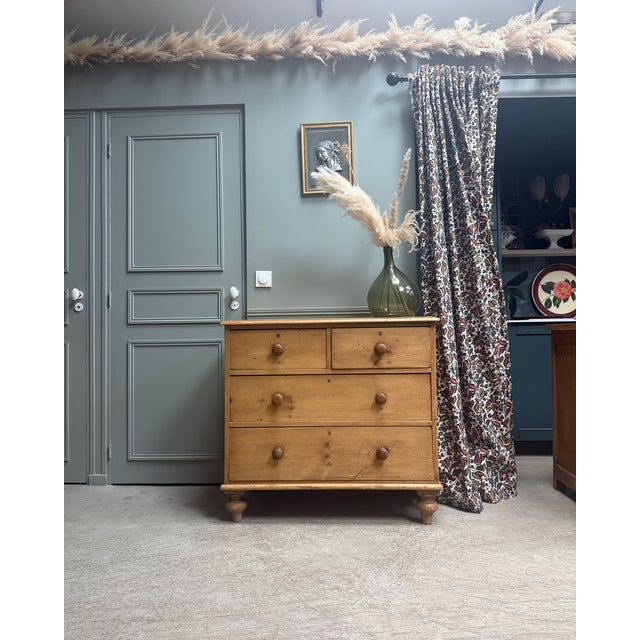 English Pine Chest of Drawers, 1920s For Sale - Image 14 of 14