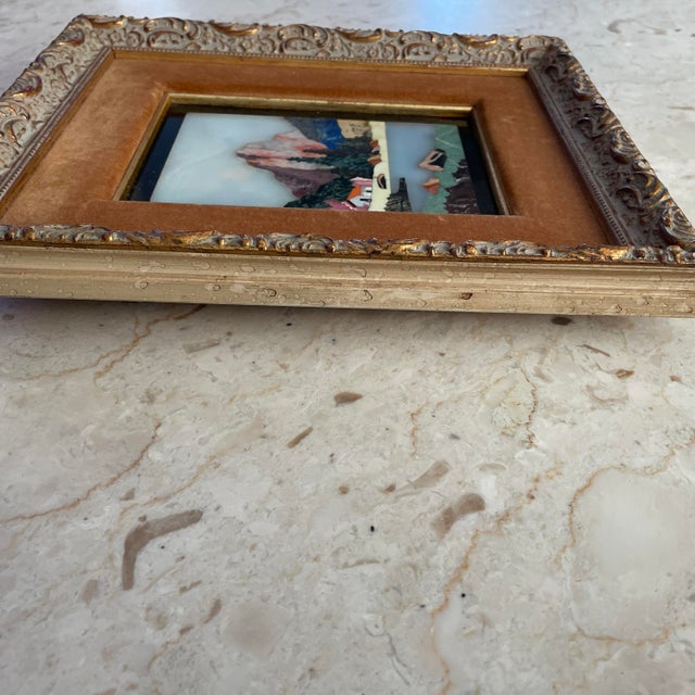 Scarpelli Signed, Framed Italian Pietra Dura Mosaic For Sale - Image 4 of 4