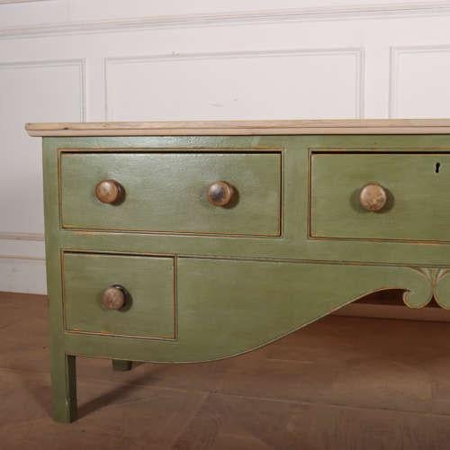 West Country Painted Dresser Base For Sale - Image 5 of 9