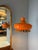 Ceramic Lamp in Orange For Sale - Image 5 of 11