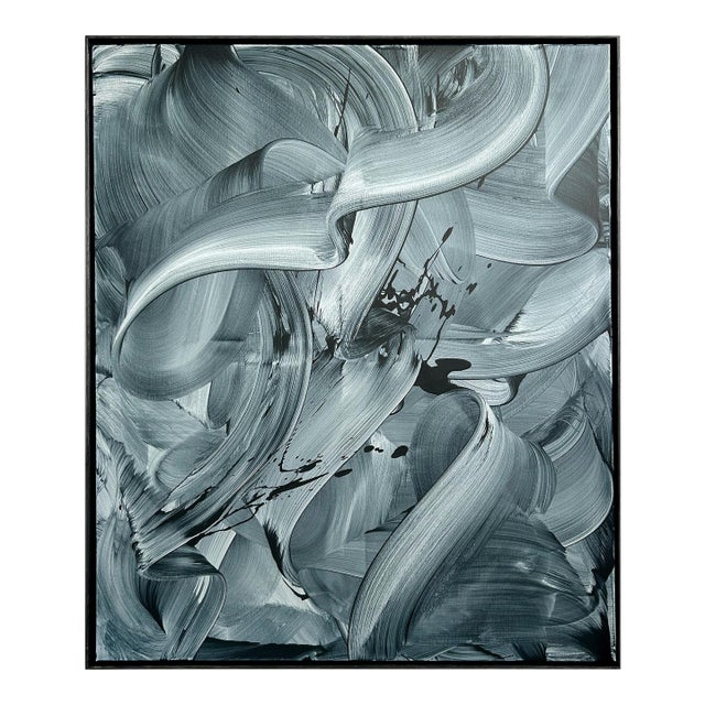 Contemporary Abstract Acrylic on Stretched Canvas "All I Got" by Nikolaos Schizas For Sale