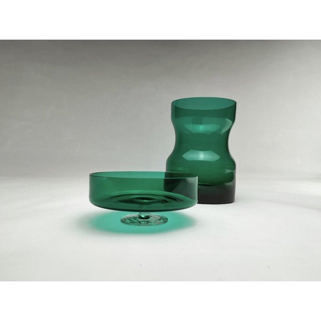 Glass Mid-Century Modern Glass Bonbonniere by Heinrich Löffelhardt for Glashütte Zwiesel, 1950s For Sale - Image 7 of 11