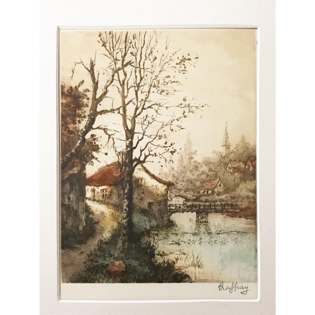 French Landscape Etching by Andre Raffray Chairish