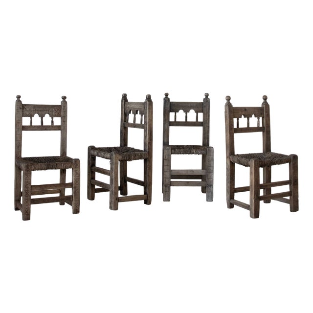 Vintage Pyrenees Chairs, Set of 4 For Sale