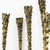 Brutalist Mid 20th Century Brutalist Nine-Light Candelabra Menorah With Sculptural Molten Gold Metal After Paul Evans For Sale - Image 3 of 8