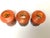 Set of 3 Hand Blown Glass Hand Painted Czechoslovakia Art Nouveau Shades For Sale - Image 4 of 10