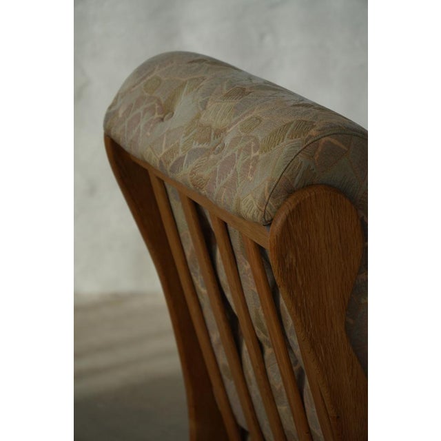Wood Vintage Danish Lounge Chairs in Oak and Textile by Henning Kjærnulf, 1950s, Set of 2 For Sale - Image 7 of 18