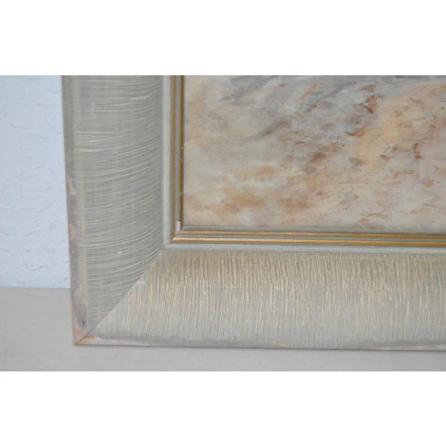 Late 19th Century Seaside Grass Harvest Original Watercolor 19th Century For Sale - Image 5 of 7