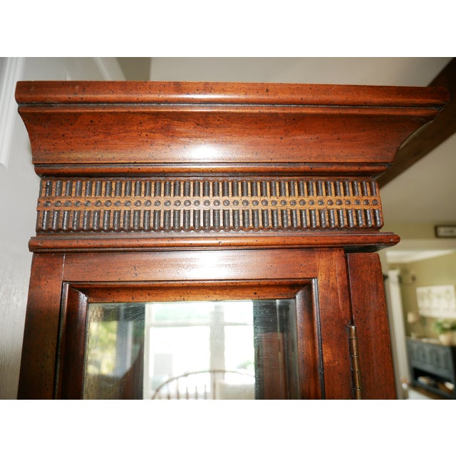 Late 20th Century Brandt Solid Cherry Chippendale Diminutive Curio Cabinet For Sale - Image 13 of 13