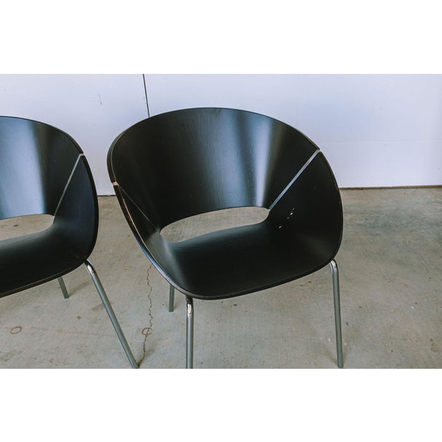 Late 20th Century Lipse Dining Chairs Attributed to Wolfgang c.r. Mezger in Bent Plywood, Set of 6 For Sale - Image 6 of 10