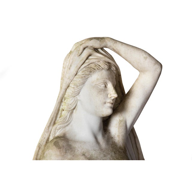 Life-Size Marble Sculpture Statue of “Air” After the Antique by Le Hongre For Sale - Image 10 of 15
