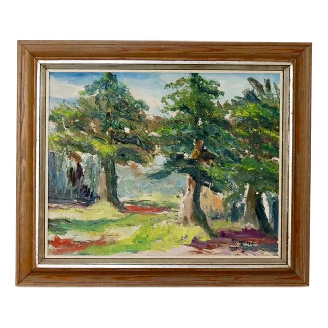 B. Högberg, Summer Landscape, 1950s, Oil, Framed For Sale