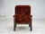 Danish Lounge Chair in Velour and Bent Oak, 1970s For Sale - Image 10 of 18