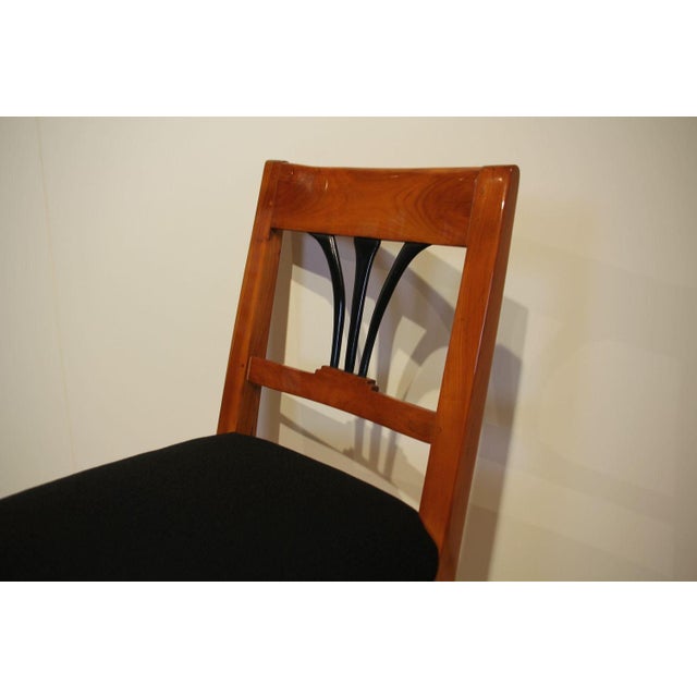 Biedermeier Side Chair, Cherry Wood, South Germany, 1830s For Sale - Image 10 of 14