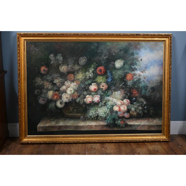 Dutch Artist, Still Life with Floral Spray, Oil Painting, Framed For Sale - Image 6 of 15