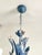 Vintage Floral Painted Steel Five-Light Chandelier from Lamparas Schuller, Spain, 1990s For Sale - Image 9 of 18