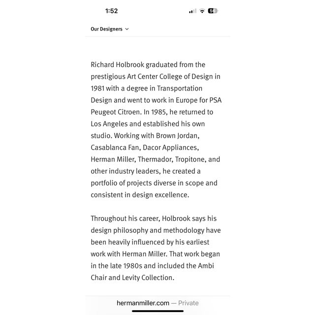 1 Vintage Herman Miller Style Chair by Virco … in Desirable … Blue …Designed by Richard Holbrook For Sale - Image 6 of 12