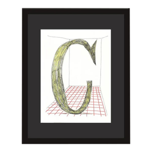 1991 'C' From 'Hockney's Alphabet' by David Hockney