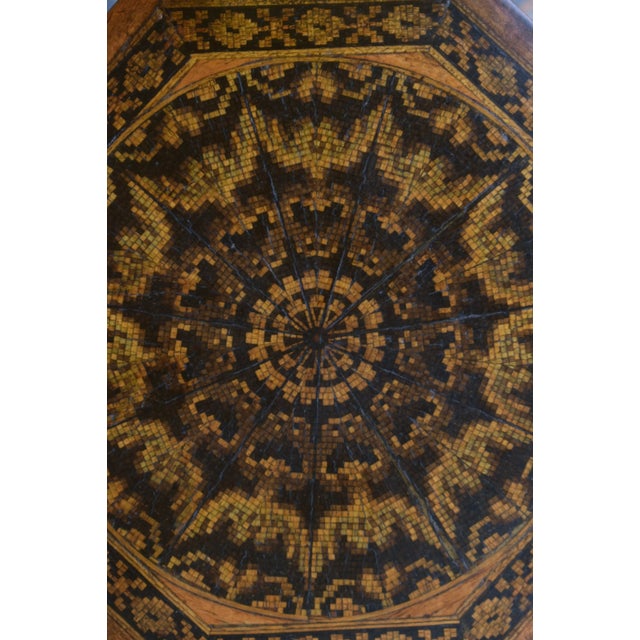 Victorian Antique Victorian Tunbridge Ware Octagonal Inlaid Box, Circa Late 19th - Early 20th Century For Sale - Image 3 of 12