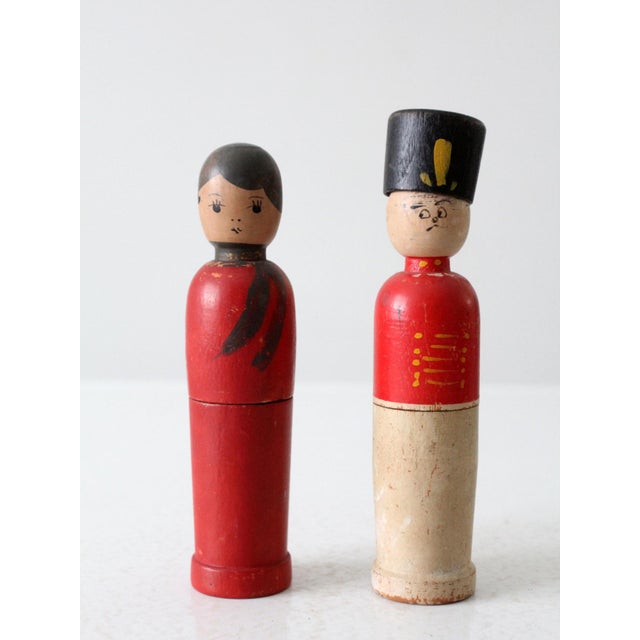 Vintage Figural Wood Box Pair For Sale - Image 4 of 11